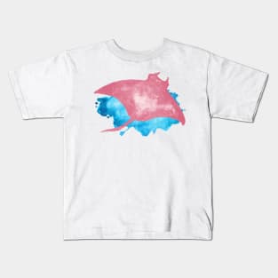Pink Manta Ray Kids T-Shirt